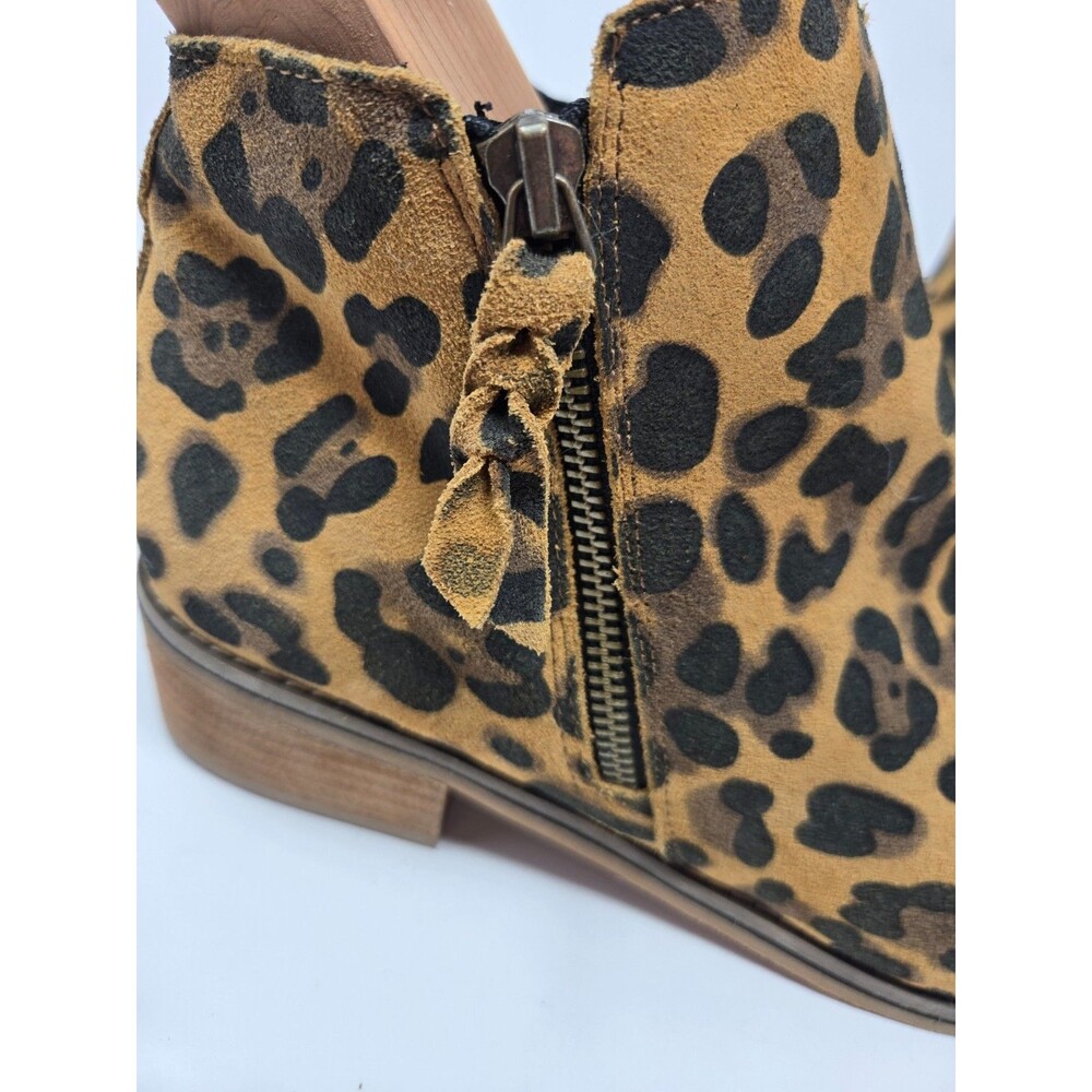 Blondo Liam Waterproof Leopard Suede Ankle Booties Sz 11 Mob Wife Aesthetic - Picture 4 of 12